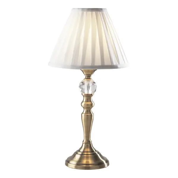 Picture of Beau Touch Table Lamp Antique Brass with Shade (multipack)