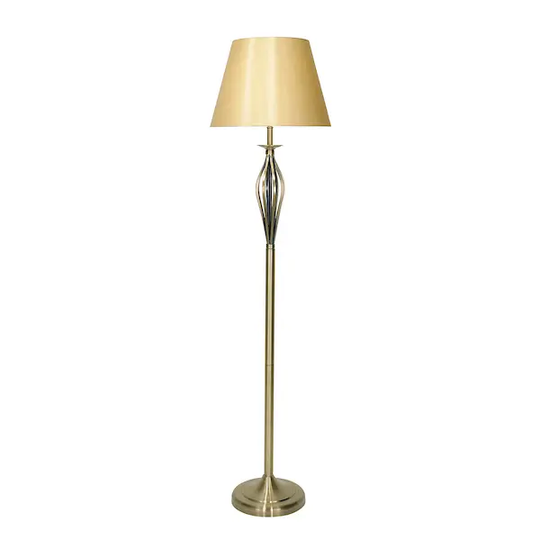 Picture of Bybliss Floor Lamp Antique Brass with Shade (multipack)