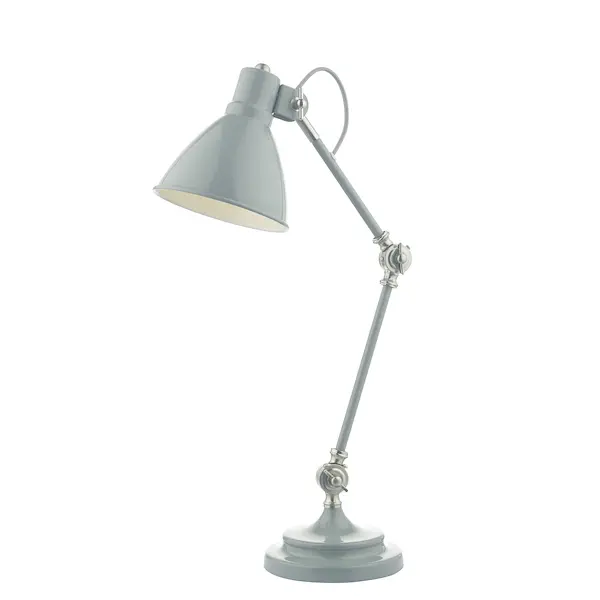 Picture of Eunice Task Table Lamp Grey & Satin