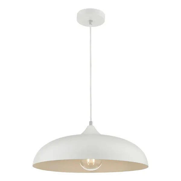 Third Picture of Kaelan 1 Light Single Pendant White