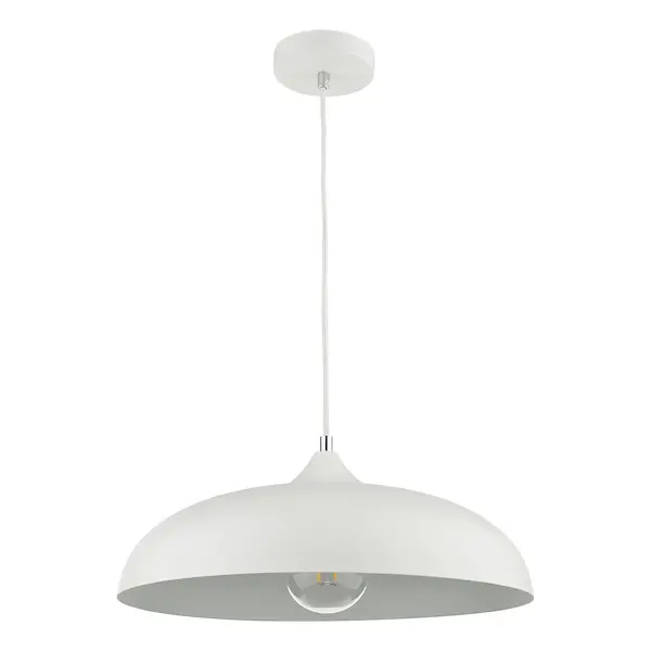 Fourth Picture of Kaelan 1 Light Single Pendant White
