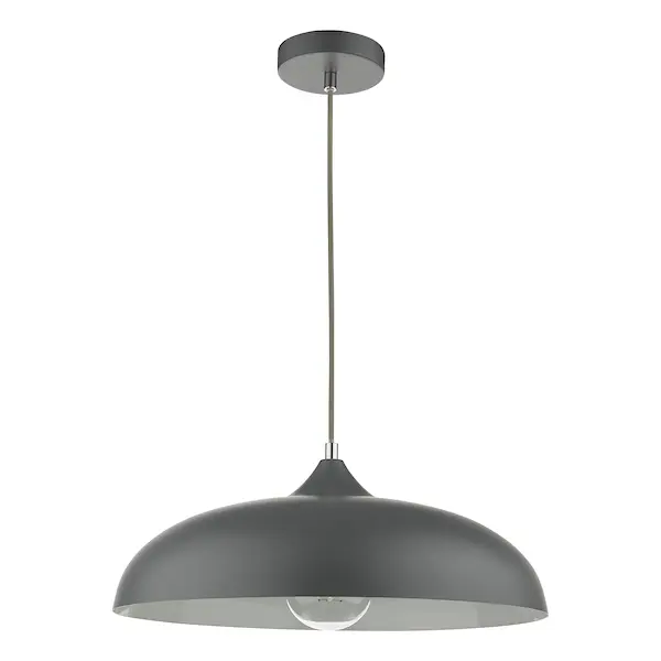 Third Picture of Kaelan 1 Light Single Pendant Graphite