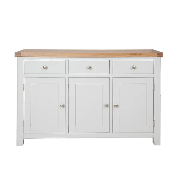 Secondary Picture of French Grey 3 Door Sideboard