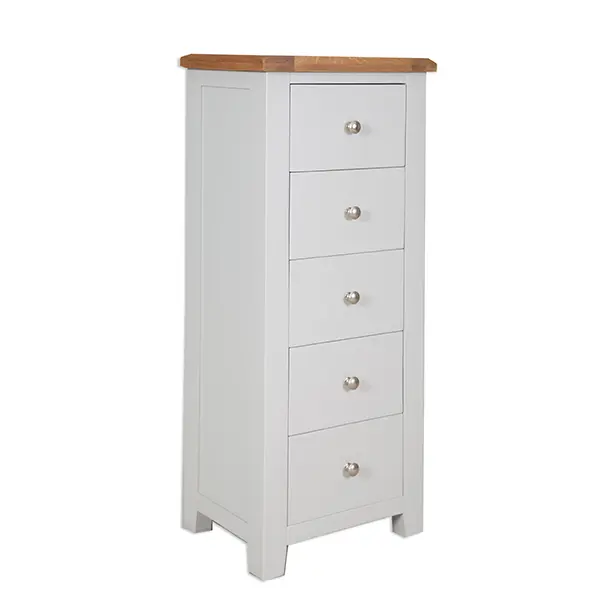 Picture of French Grey 5 Drawer Tall Chest