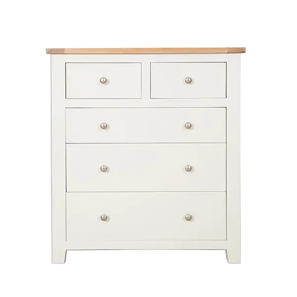 Picture of Ivory Two Over Three Chest of Drawers