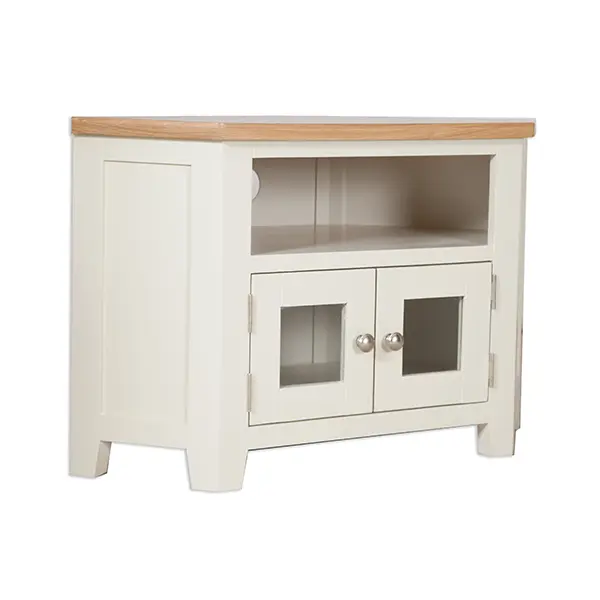Secondary Picture of Ivory Glazed TV Cabinet