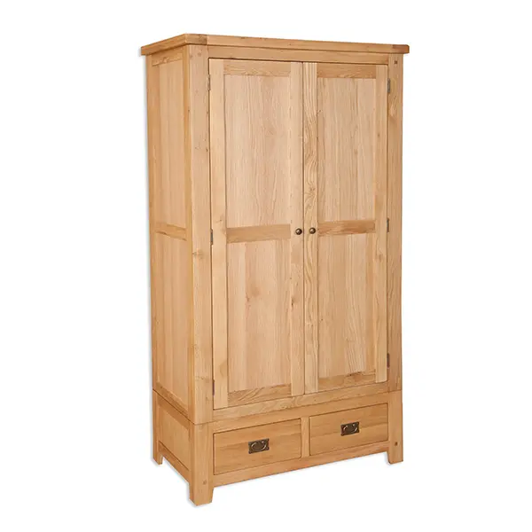 Picture of Natural Two Door Two Drawer Wardrobe