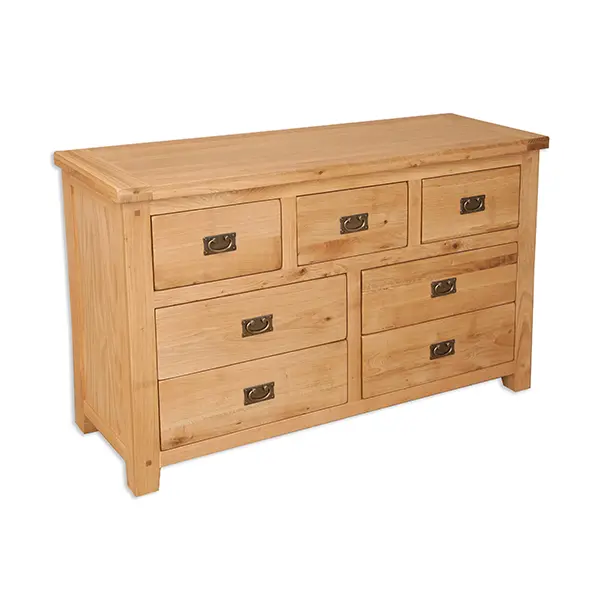 Picture of Natural Seven Drawer Wide Chest